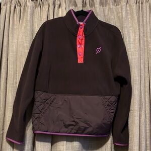 Peloton Brown and Purple Pullover Jacket